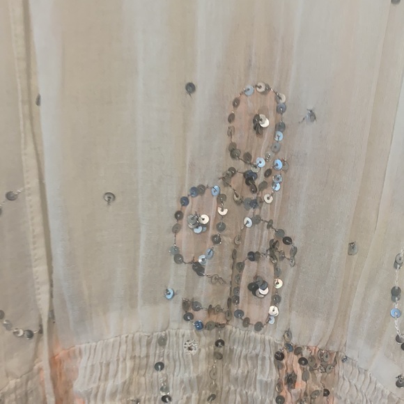 Juliet Dunn Sequin Embroidered Printed Women’s Designer Swimsuit Coverup OS - Picture 4 of 6